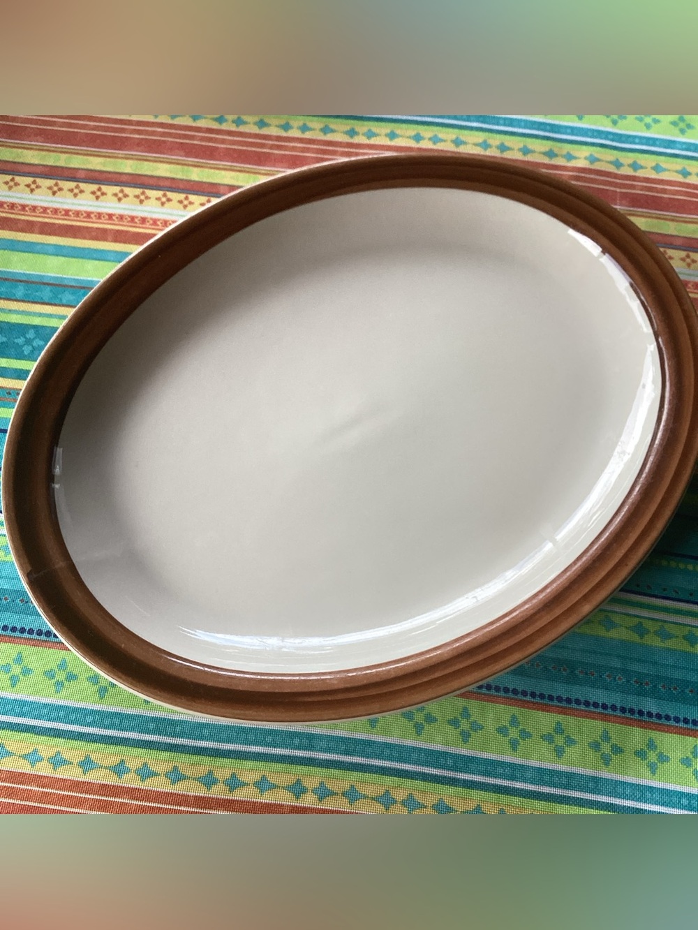 Rego Vintage Restaurant Ware Ceramic Oval Platters - set of 2